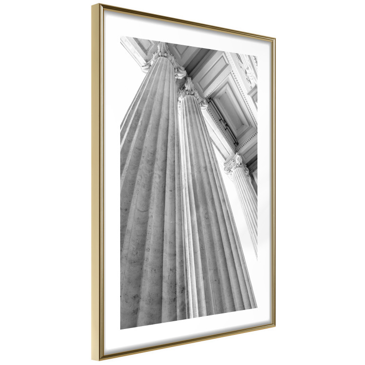 Wall Poster Stone Columns - gray architecture of a carved column in a building 129779 additionalImage 7