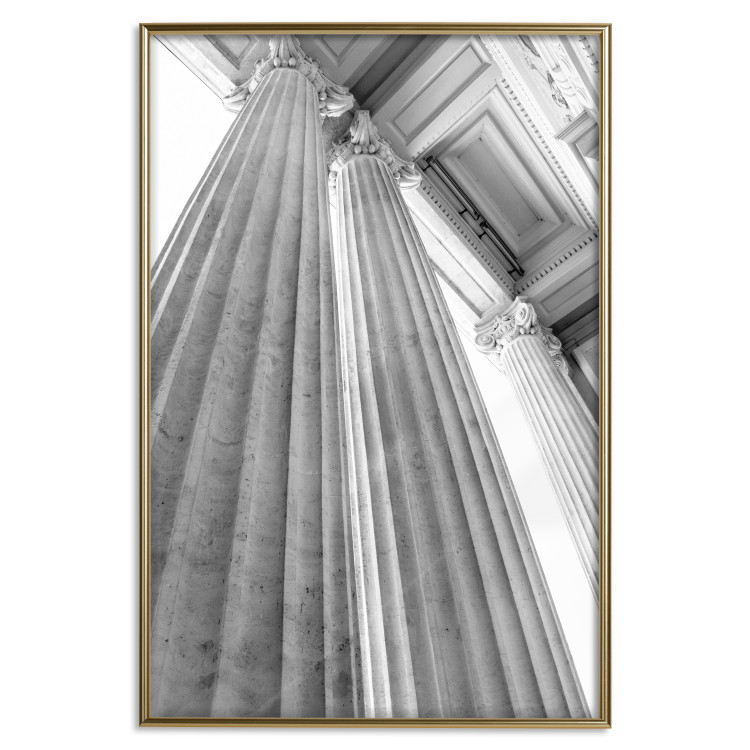 Wall Poster Stone Columns - gray architecture of a carved column in a building 129779 additionalImage 18