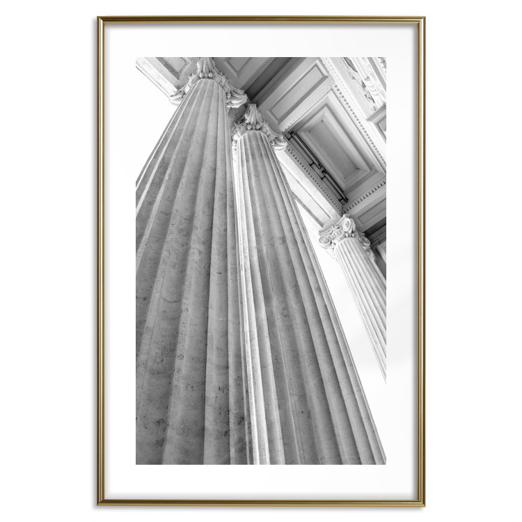 Wall Poster Stone Columns - gray architecture of a carved column in a building 129779 additionalImage 18