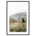 Wall Poster Lost in Nature - landscape of a meadow with a woman against a mountain range 130279 additionalThumb 15