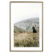 Wall Poster Lost in Nature - landscape of a meadow with a woman against a mountain range 130279 additionalThumb 14