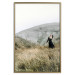 Wall Poster Lost in Nature - landscape of a meadow with a woman against a mountain range 130279 additionalThumb 17