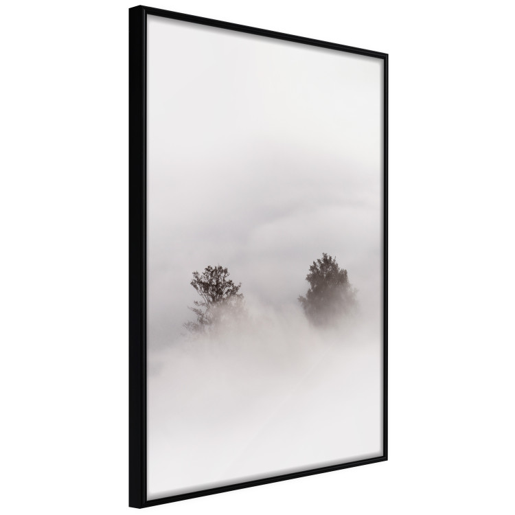 Poster Misty Whisper - landscape of trees in the midst of intense bright fog 130379 additionalImage 13