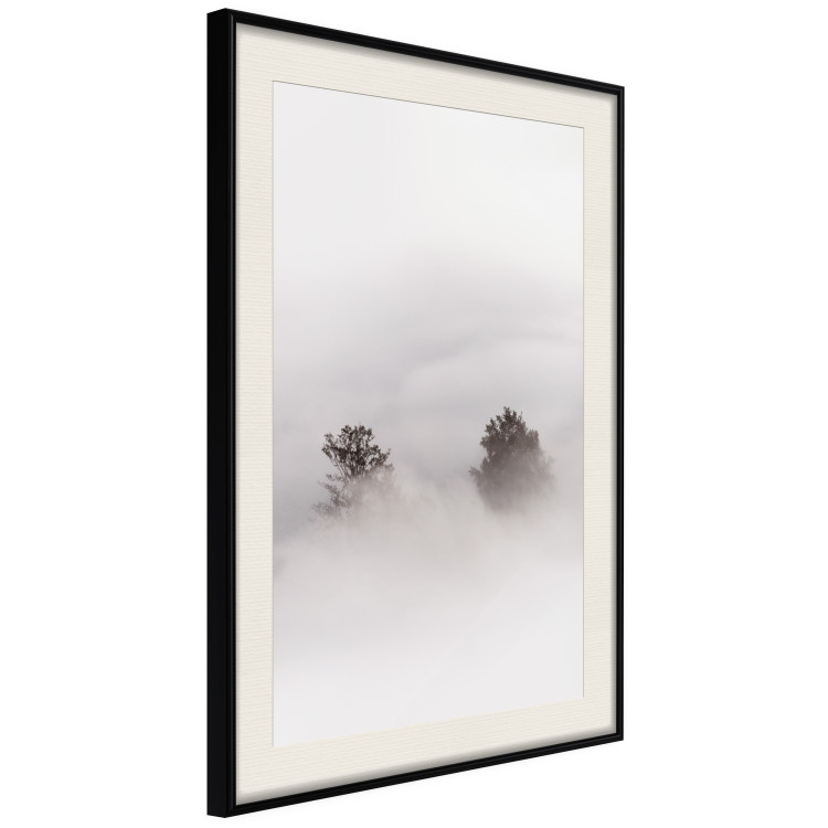 Poster Misty Whisper - landscape of trees in the midst of intense bright fog 130379 additionalImage 2