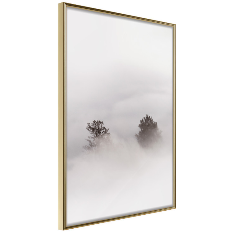 Poster Misty Whisper - landscape of trees in the midst of intense bright fog 130379 additionalImage 14
