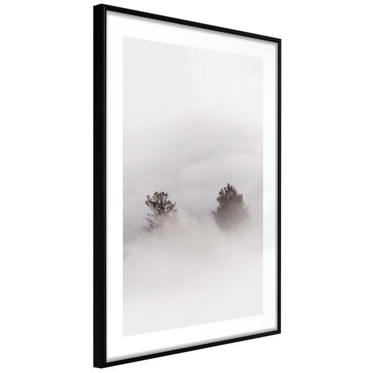Poster Misty Whisper - landscape of trees in the midst of intense bright fog 130379 additionalImage 8
