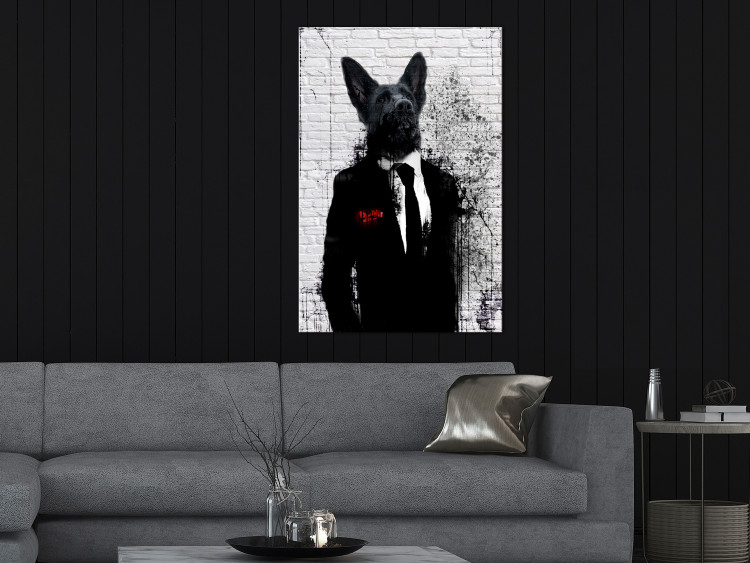 Canvas Businessman Dog (1 Part) Vertical 130779 additionalImage 3