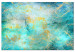 Canvas Art Print Emerald Ocean (1-piece) Wide - abstract blue background 132179