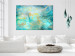 Canvas Art Print Emerald Ocean (1-piece) Wide - abstract blue background 132179 additionalThumb 3