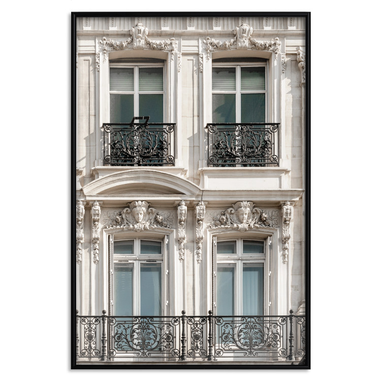 Poster Eyes of Paris - building architecture with patterns on the window frames and balconies 132279 additionalImage 18