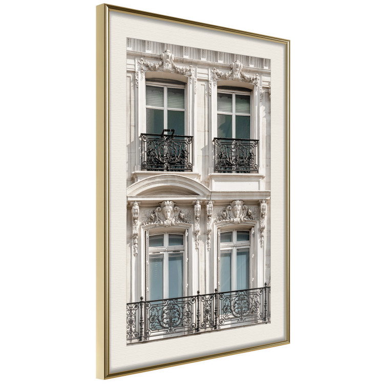 Poster Eyes of Paris - building architecture with patterns on the window frames and balconies 132279 additionalImage 14