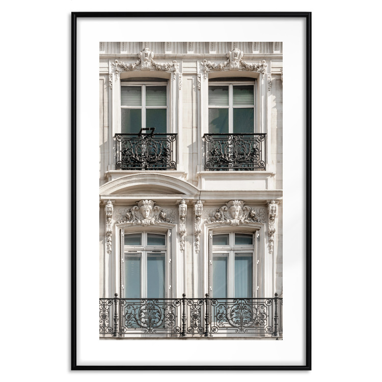 Poster Eyes of Paris - building architecture with patterns on the window frames and balconies 132279 additionalImage 15