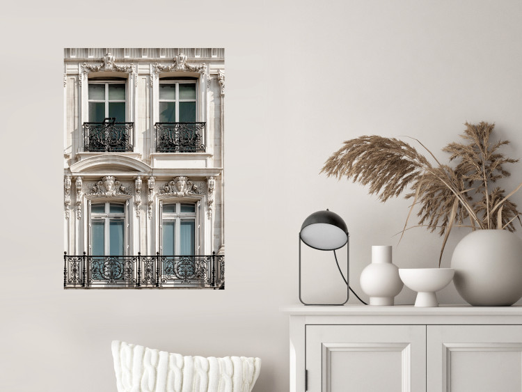 Poster Eyes of Paris - building architecture with patterns on the window frames and balconies 132279 additionalImage 7