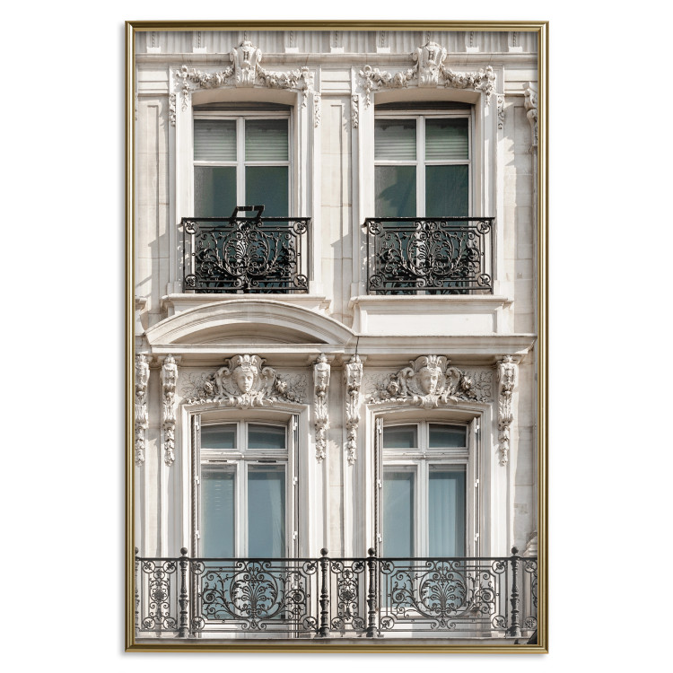Poster Eyes of Paris - building architecture with patterns on the window frames and balconies 132279 additionalImage 21