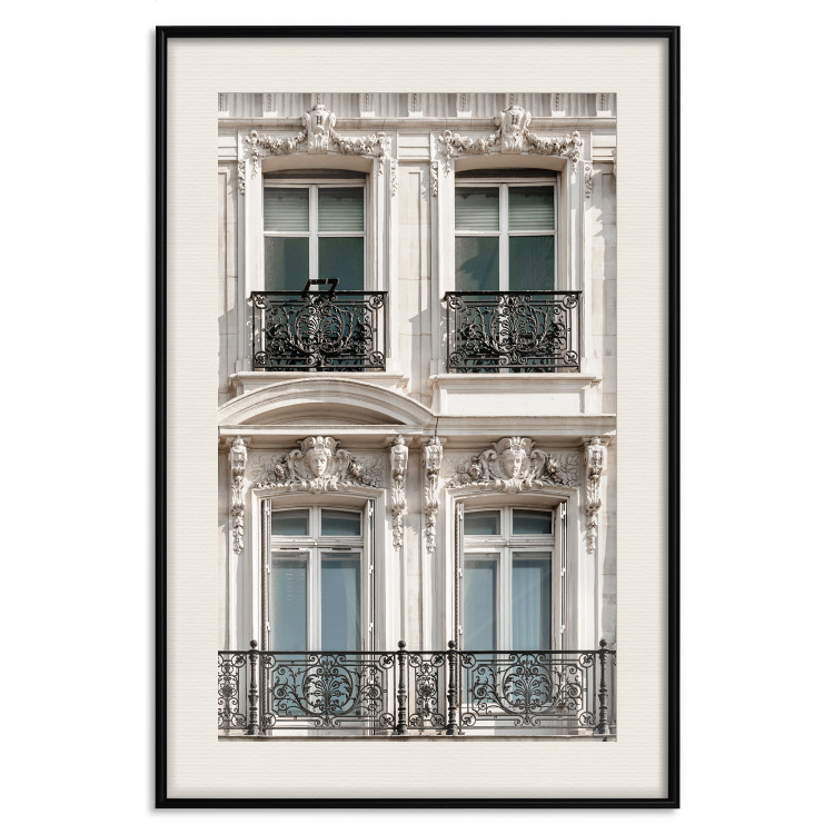 Poster Eyes of Paris - building architecture with patterns on the window frames and balconies 132279 additionalImage 19