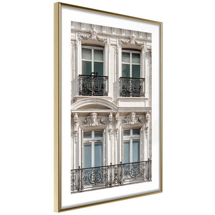 Poster Eyes of Paris - building architecture with patterns on the window frames and balconies 132279 additionalImage 10