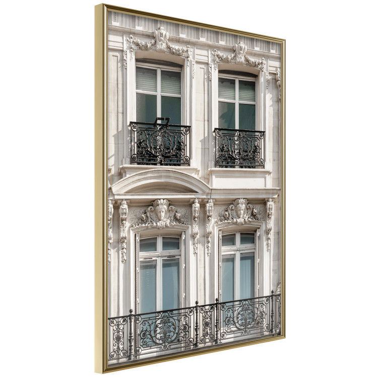 Poster Eyes of Paris - building architecture with patterns on the window frames and balconies 132279 additionalImage 2