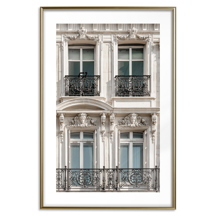 Poster Eyes of Paris - building architecture with patterns on the window frames and balconies 132279 additionalImage 16