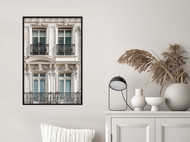 Poster Eyes of Paris - building architecture with patterns on the window frames and balconies 132279 additionalImage 8
