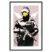 Wall Poster Policeman - man with a yellow face and wings in Banksy style 132479 additionalThumb 17