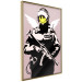 Wall Poster Policeman - man with a yellow face and wings in Banksy style 132479 additionalThumb 14
