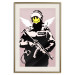 Wall Poster Policeman - man with a yellow face and wings in Banksy style 132479 additionalThumb 19