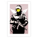 Wall Poster Policeman - man with a yellow face and wings in Banksy style 132479 additionalThumb 19