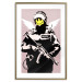 Wall Poster Policeman - man with a yellow face and wings in Banksy style 132479 additionalThumb 14