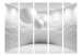 Room Separator Geometric Room II (5-piece) - white space with 3D illusion 133079 additionalThumb 3