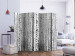 Room Separator Birch Forest II (5-piece) - black and white composition full of trees 133179 additionalThumb 2