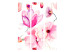 Folding Screen Pink Flowers (3-piece) - composition of colorful flowers on a white background 134279 additionalThumb 3