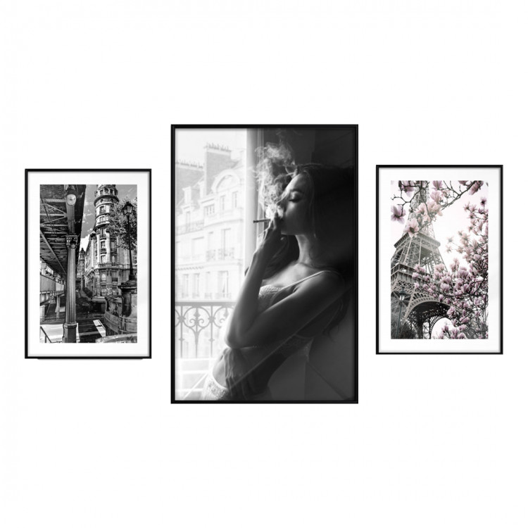 Posters collage Paris in Black & White 135079 additionalImage 1