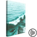 Canvas Art Print A peaceful wave - deep green sea with a small wave in the foreground 135279 additionalThumb 6