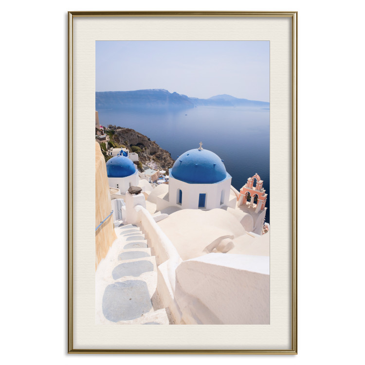 Poster Trip to Santorini - a summer landscape of architecture against the sea 136079 additionalImage 25