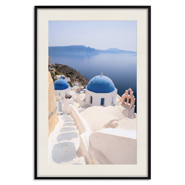 Poster Trip to Santorini - a summer landscape of architecture against the sea 136079 additionalImage 24