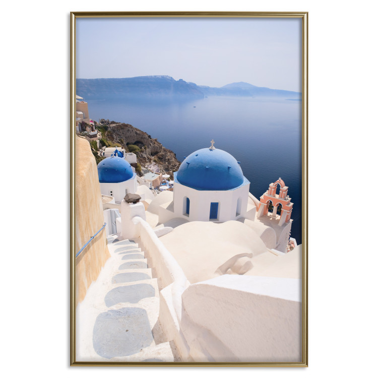 Poster Trip to Santorini - a summer landscape of architecture against the sea 136079 additionalImage 16