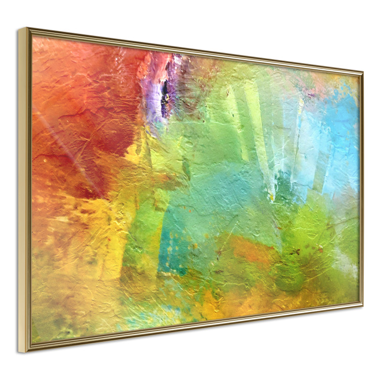 Wall Poster Mountains from Above - a unique colorful abstract with paint texture 137179 additionalImage 14