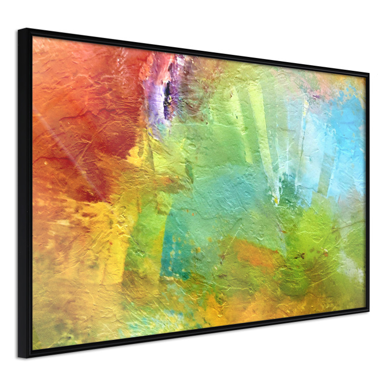Wall Poster Mountains from Above - a unique colorful abstract with paint texture 137179 additionalImage 15