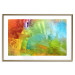 Wall Poster Mountains from Above - a unique colorful abstract with paint texture 137179 additionalThumb 4