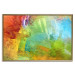Wall Poster Mountains from Above - a unique colorful abstract with paint texture 137179 additionalThumb 3