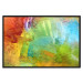 Wall Poster Mountains from Above - a unique colorful abstract with paint texture 137179 additionalThumb 16