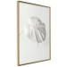 Wall Poster Bright Monstera - all-white composition with a leaf of a tropical plant 137279 additionalThumb 23