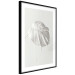 Wall Poster Bright Monstera - all-white composition with a leaf of a tropical plant 137279 additionalThumb 22