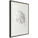 Wall Poster Bright Monstera - all-white composition with a leaf of a tropical plant 137279 additionalThumb 20