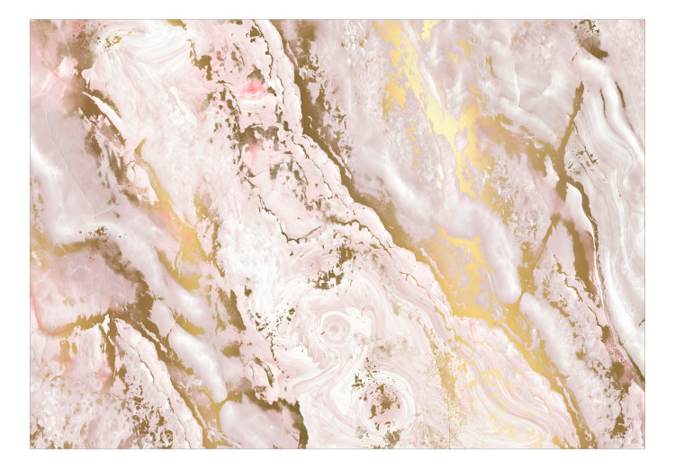 Photo Wallpaper Delicate elegance - abstract composition with marble and gold 138179 additionalImage 1