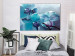 Canvas Art Print Close-up Orchids (1-piece) wide - turquoise flower petals 138579 additionalThumb 3