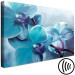 Canvas Art Print Close-up Orchids (1-piece) wide - turquoise flower petals 138579 additionalThumb 6
