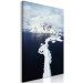 Canvas Quiet Harbor (1-piece) Vertical - water and clouds in winter landscape 138779 additionalThumb 2