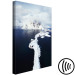 Canvas Quiet Harbor (1-piece) Vertical - water and clouds in winter landscape 138779 additionalThumb 6