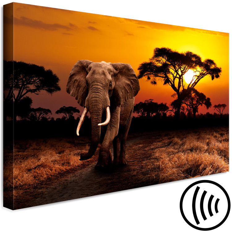 Canvas Print African Trek (1-piece) Wide - first variant - elephant 143679 additionalImage 6
